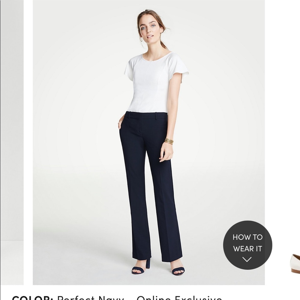 NWT Ann Taylor The Trouser in Curvy Sz18